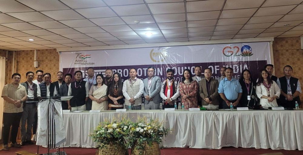 Hekani Jakhalu and others  during orientation programme on MSMEs in Kohima on August 26. (Morung Photo)