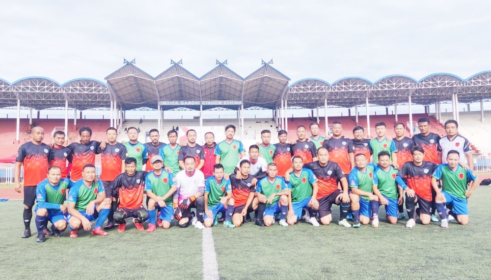Players of Morung United FC and Merhulietsa FC on August 2.