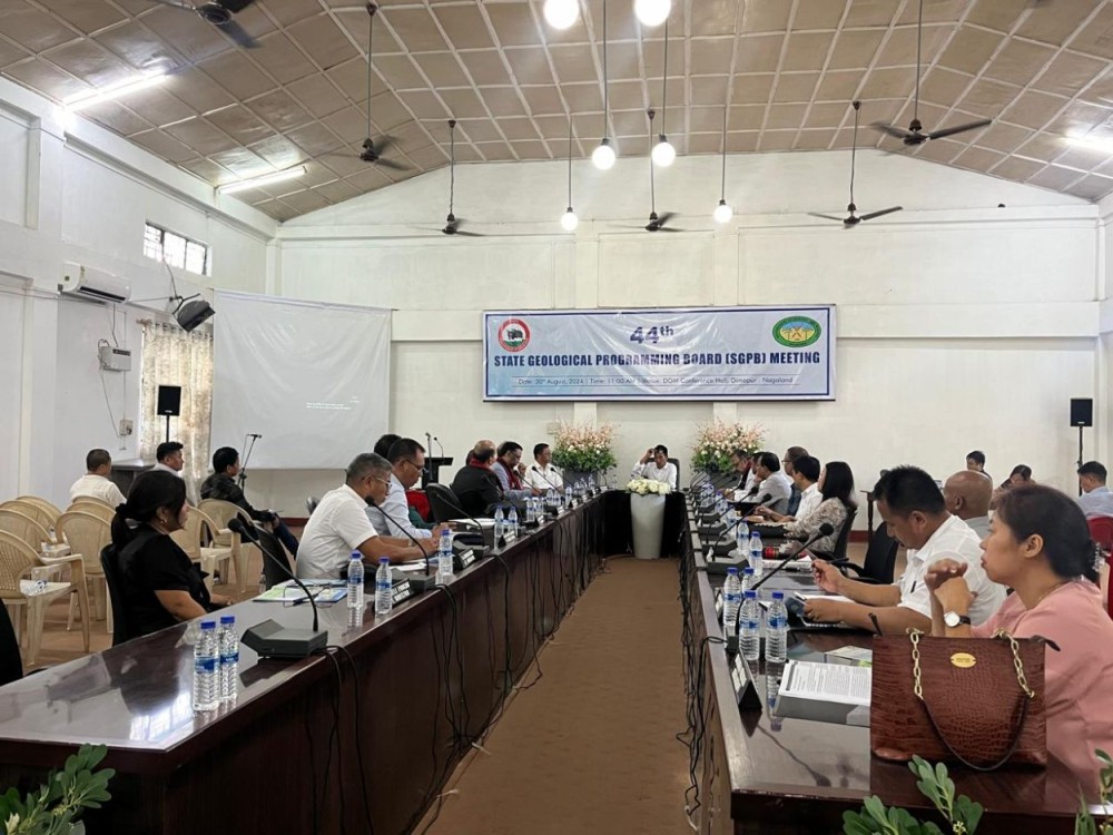 Officials, staff, and invitees at the 44th State Geological Programming Board (SGPB) meeting held at the State Directorate of Geology and Mining, Dimapur, on August 30. (Morung Photo).