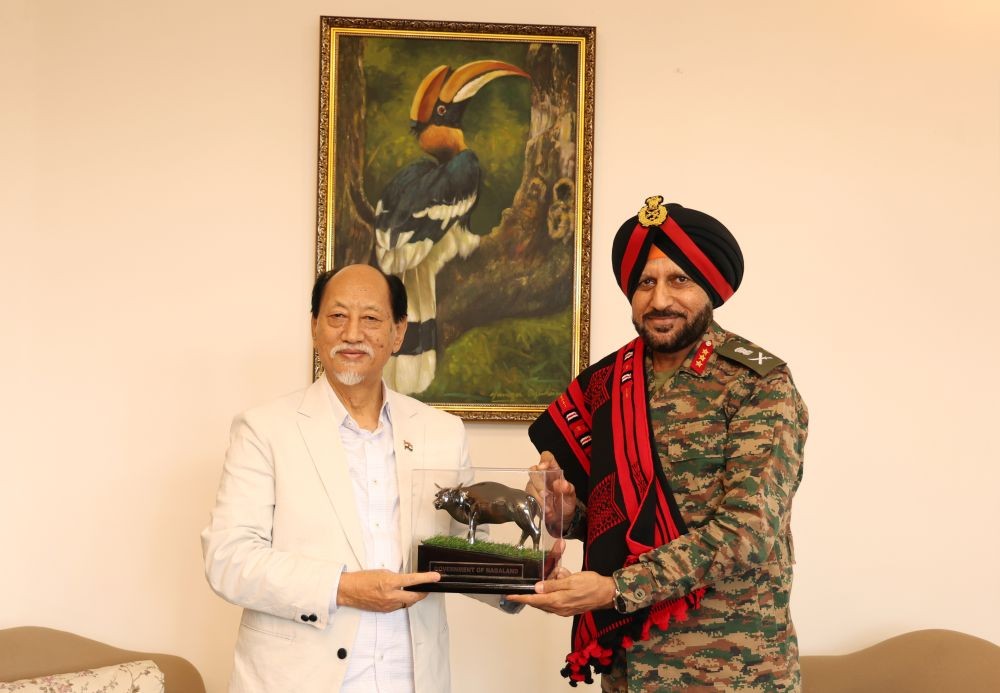 Lieutenant General HS Sahi, UYSM, AVSM, YSM, SM had an interaction with the Chief Minister of Nagaland, Neiphiu Rio on August 2.