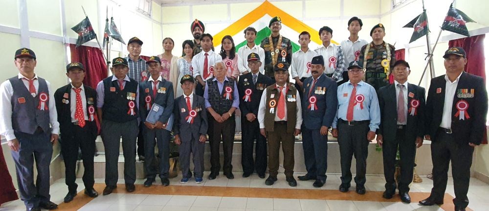 Maj Gen Manish Kumar with others during 51st anniversary of ARESA Kohima on August 24. (Morung Photo)