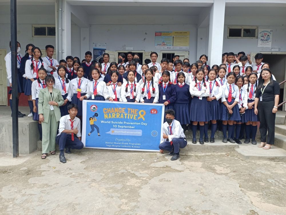 District Mental Health Programme (DMHP) with students of Government High School, Chandmari observed World Suicide Prevention Day.