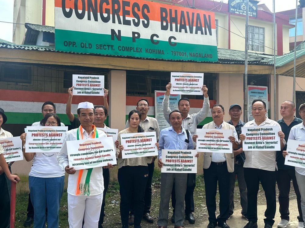 The Nagaland Pradesh Congress Committee (NPCC) held a protest demonstration at Congress Bhavan, Kohima on September 21.