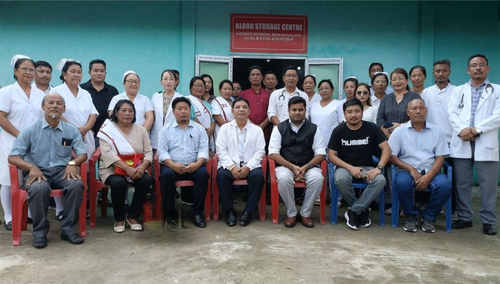 Attendees during the inauguration of a Blood Storage Centre at the District Hospital, Mon on August 31.