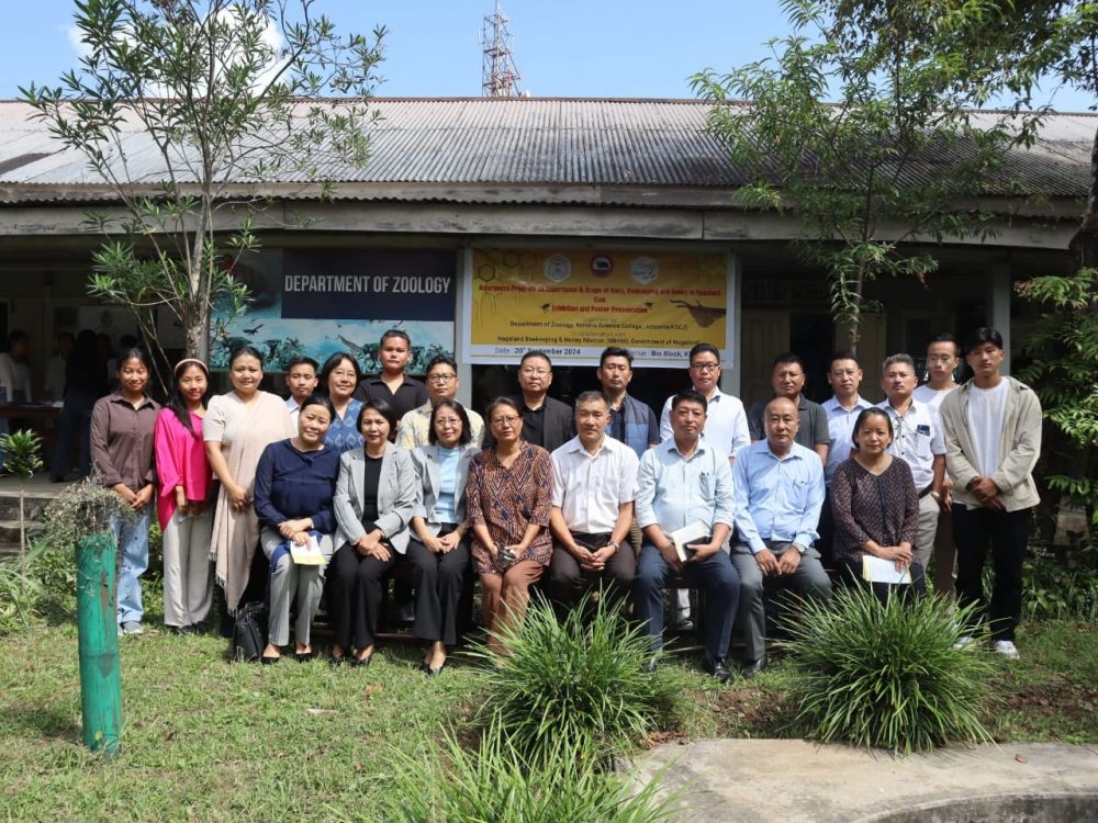 Dignitaries and others during awareness program on scope of beekeeping and honey in Nagaland on September 20.