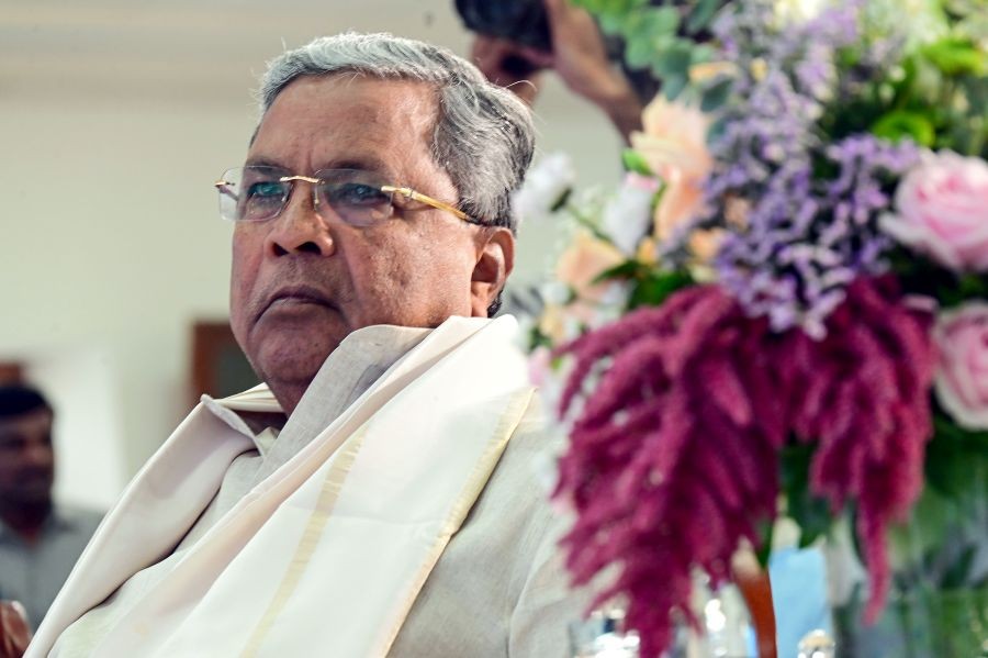 Karnataka Chief Minister Siddaramaiah during the launch event of the KWIN City project at Vidhana Soudha in Bengaluru on Thursday, September 26, 2024. (Photo: IANS)
