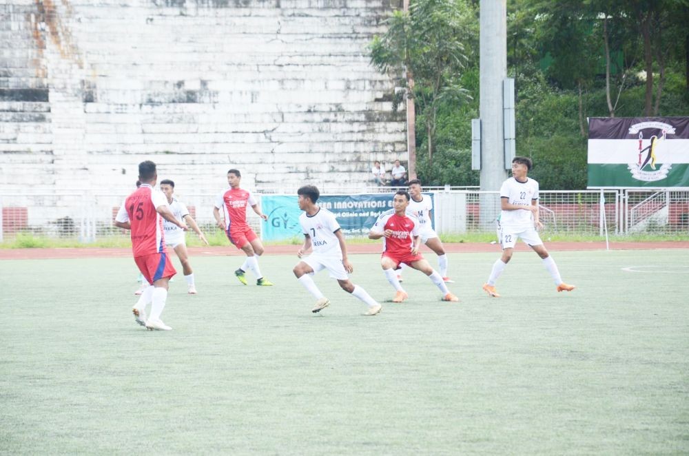 A match in progress between Tangkhul Katamnao Saklong and Twenty XI FC on September 24.