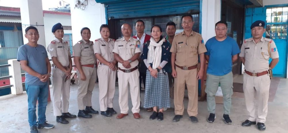 Officials who inspected the pharmacies in Mokokchung.