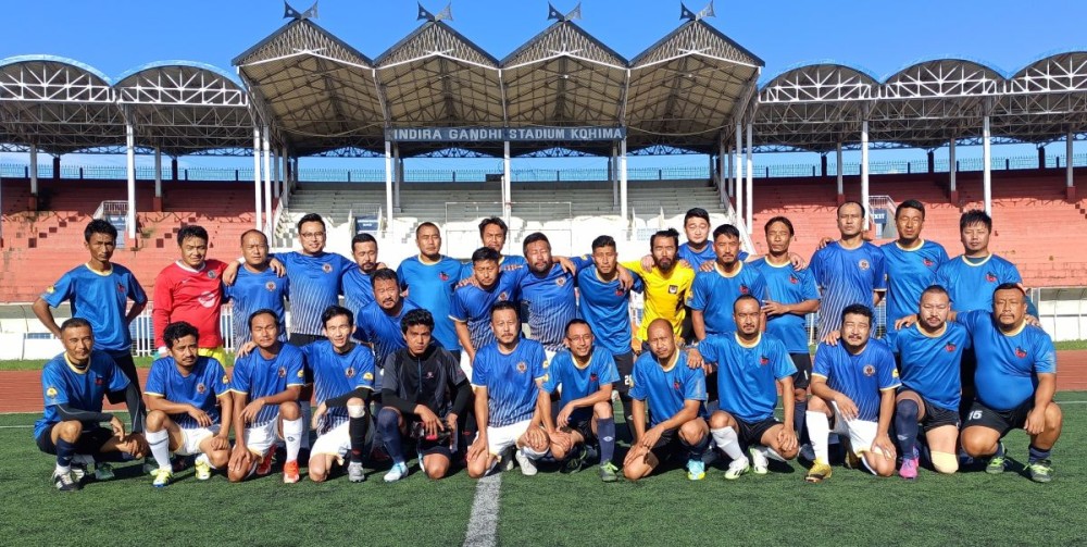 Players of Morning FC and Mustang FC on September 5.
