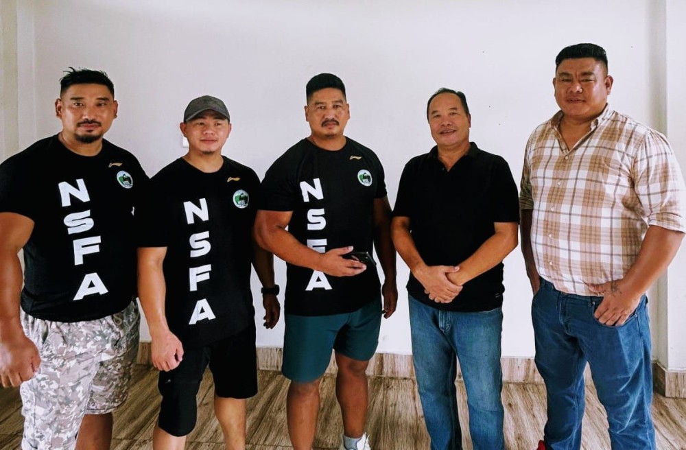 NSFA President and Pastor Velhuzo Swuro with the 3 participating members.