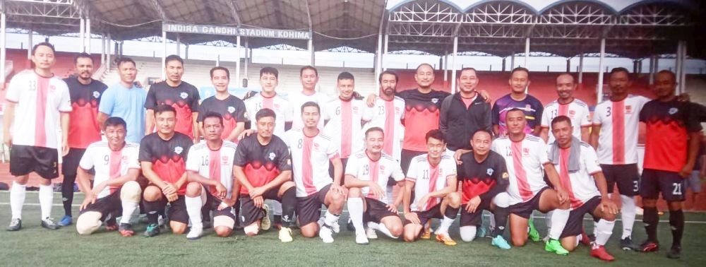 Players of Vanguard Old Boys FC and Merhulietsa FC on September 24.