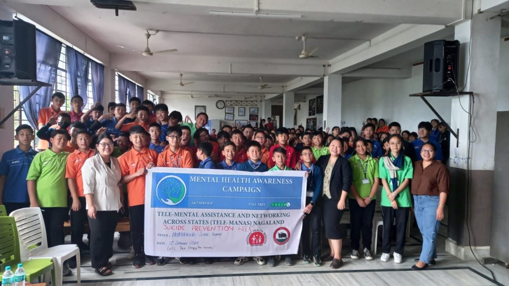 The Tele MANAS Nagaland conducted a week-long suicide prevention and awareness campaign in schools across Nagaland from September 10-13.