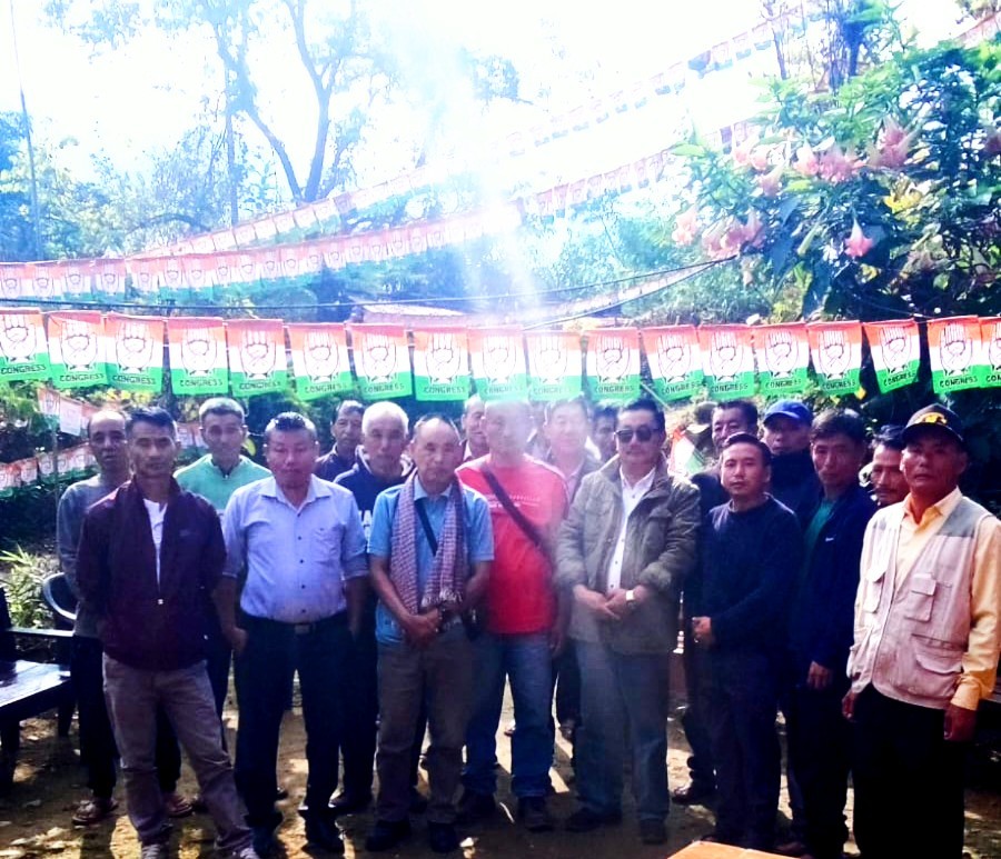 Attendees at the formation of the Village Congress Committee in Kiding Village, under the 52 Longkhim-Chare Assembly Constituency, Tuensang, on October 29.