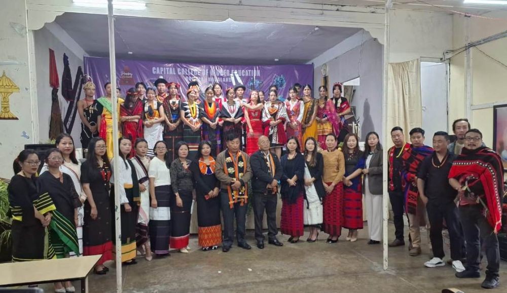 Dignitaries and performers during annual college fest of CCHE.