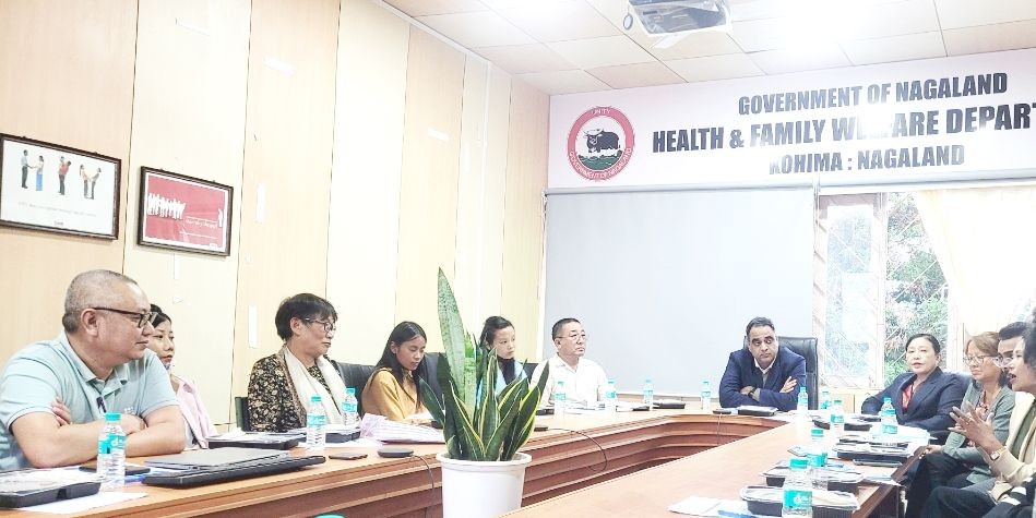 Commissioner & Secretary Anoop Khinchi and others during the meeting of State TB Forum Nagaland in Kohima on October 18. (Morung Photo)