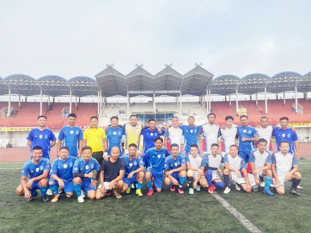 In a match between Eagle FC and Kohima Police FC on October 3.