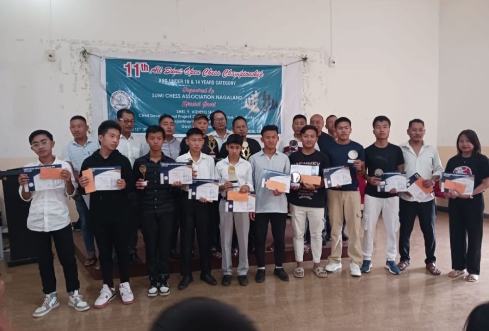 Winners of the 11th All Sumi Open Chess Championship 2024.