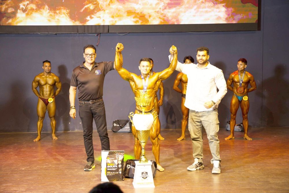 Winners along with officials and organizers at the third NPC (National Physique Committee) Worldwide Nagaland Championship held in Tetso College, Dimapur on October 17. (Morung Photo)