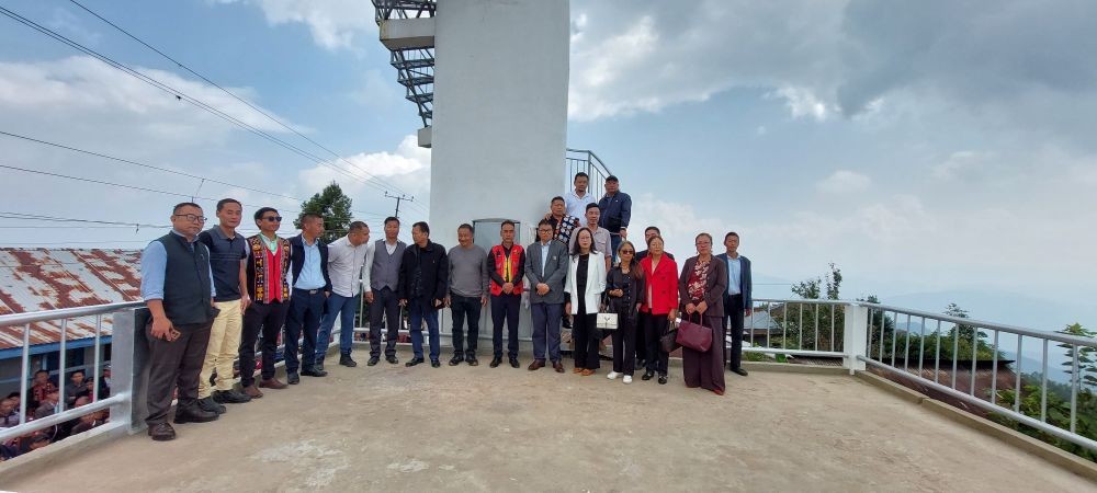 Dignitaries during the inauguration of View Tower at Thetsümi on October 16.