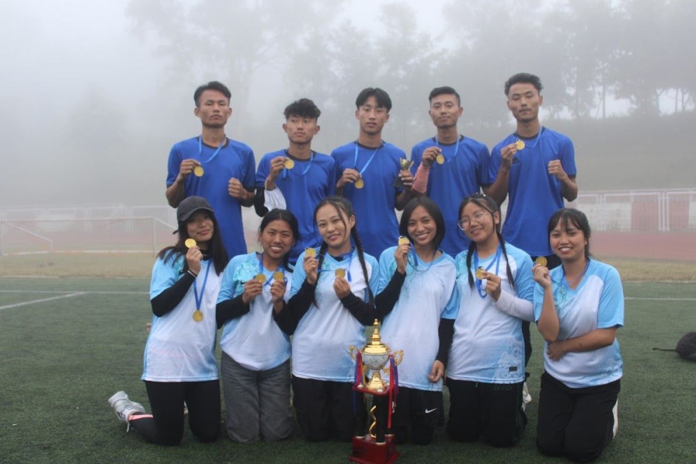 Winners of 43rd Baptist College sports meet.