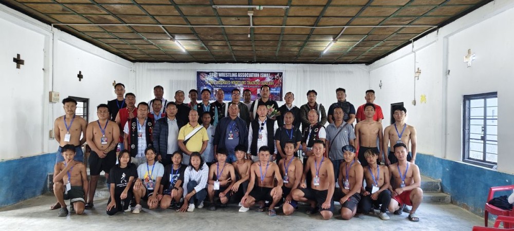 NWA and SWA officials with coaches, campers and others on October 21 at Pughoboto.