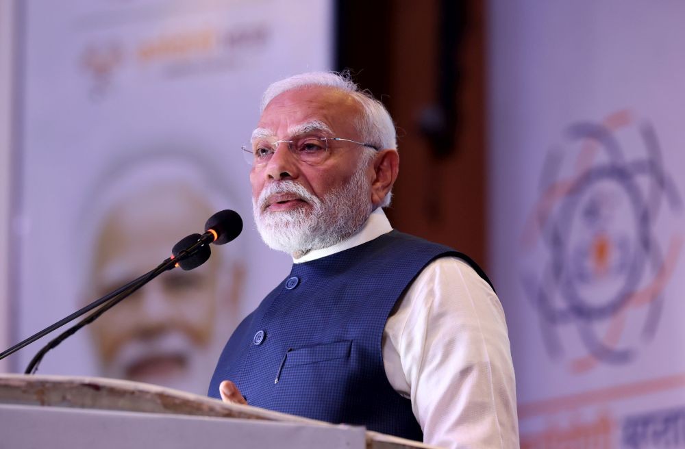 PM addressing at the launch of ‘Karmayogi Saptah’ - National Learning Week at Dr. Ambedkar International Centre, in New Delhi on October 19, 2024. (IANS Photo)