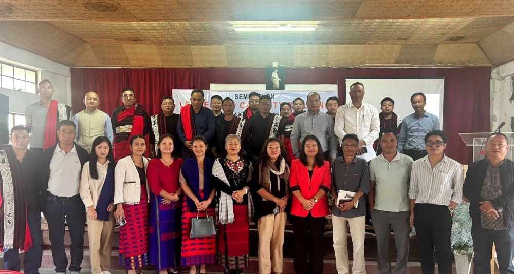 Attendees of the leadership capacity building seminar organized by SoyimGazetted Officers’ Association (SGOA) at Mount Moriah School Auditorium, Ungma village, Mokokchung on 12 October for leaders of various institutions and organizations in Ungma village.