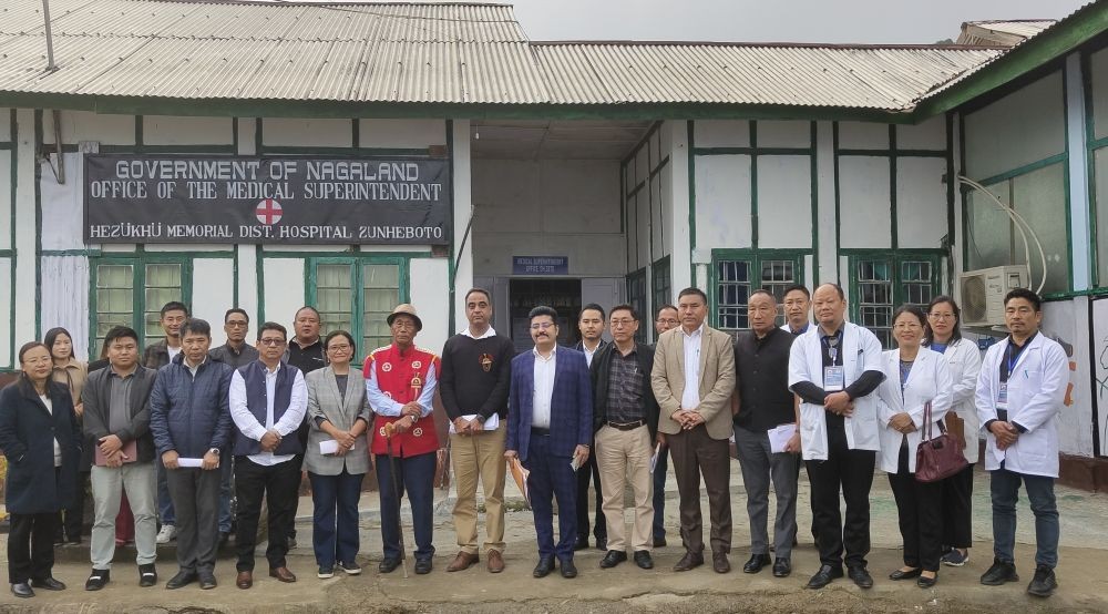 Officials of the Health Department visited Zunheboto district.
