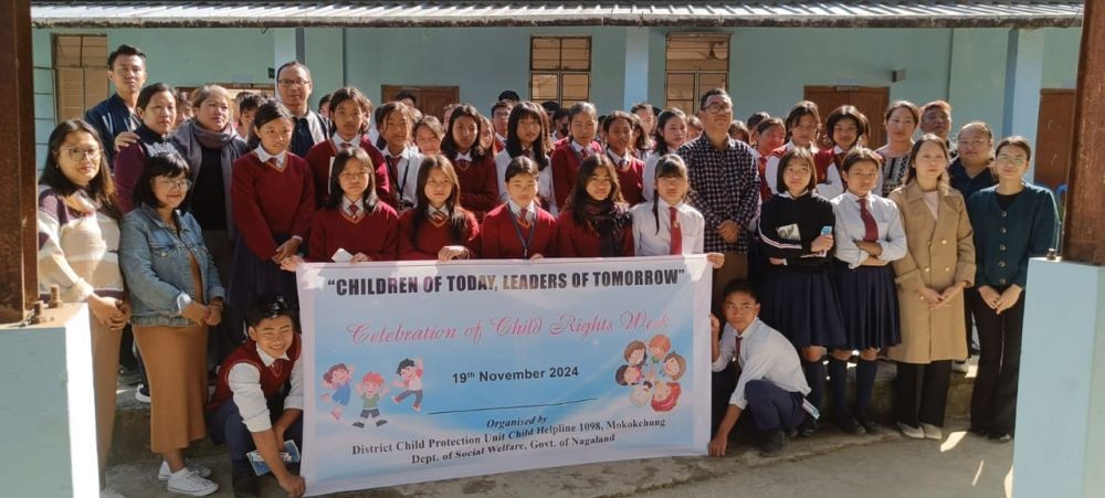 DCPU Mokokchung, under the Department of Social Welfare observed Child Rights Week from November 14 to 20.