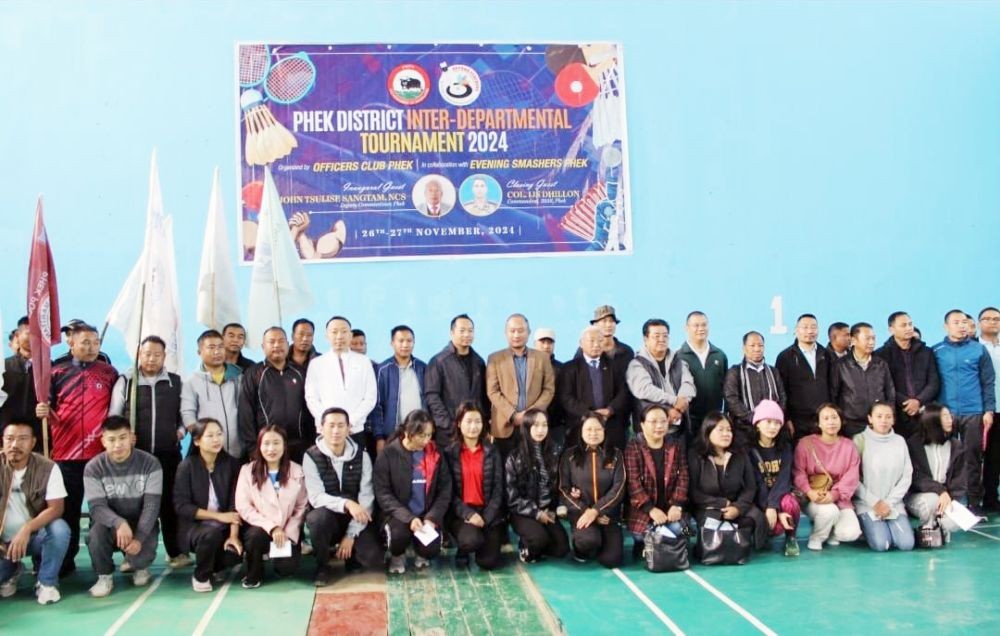 Phek DC and others during inaugural function of Phek district Inter-Departmental tournament at Phek on November 26.