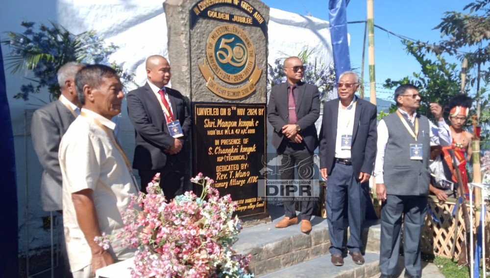 unveiling the monolith during the golden jubilee of GHSS Aboi.