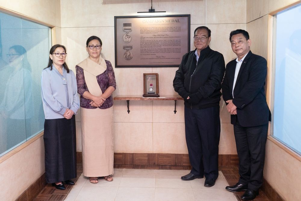 Officials of Art & Culture department with Charles Chasie in Kohima on November 16.
