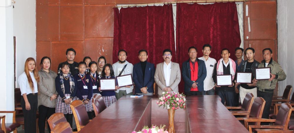 District Level Coordination Committee meeting under National Tobacco Control Programme held in Zunheboto on November 18. (DIPR Photo)