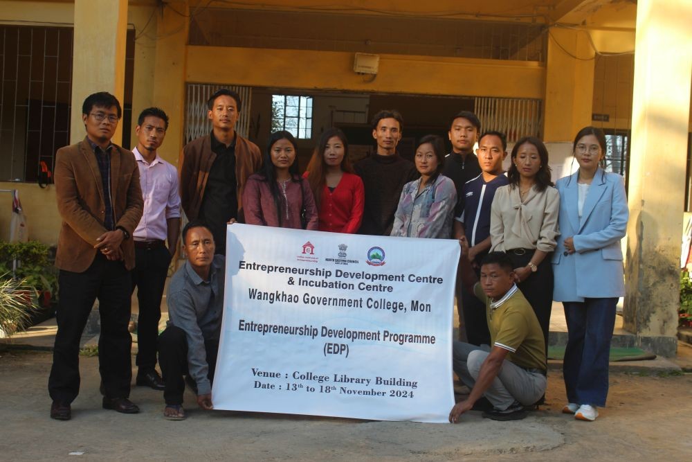 Wangkhao Government College, Mon conducted two batches of Entrepreneurship Development Programme from November 13 to 18.