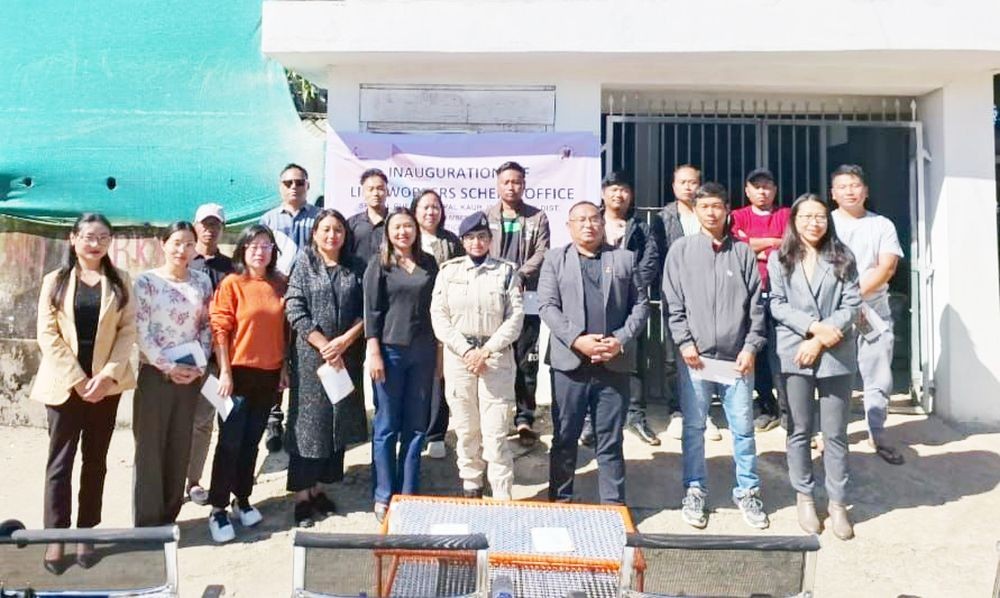 Dr. Pritpal Kaur and others during the launching programme of Link Workers Scheme at Phek on November 16.
