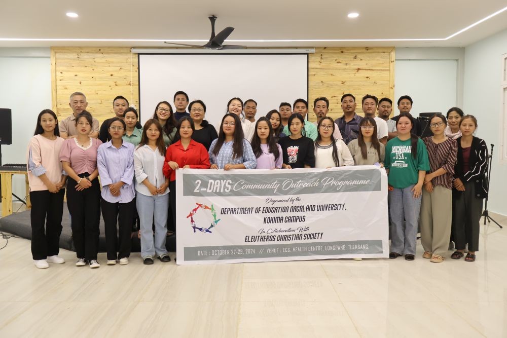 A two-days community outreach program was held from October 27 to 28 at the Training Resource Centre in Longpang, Tuensang.