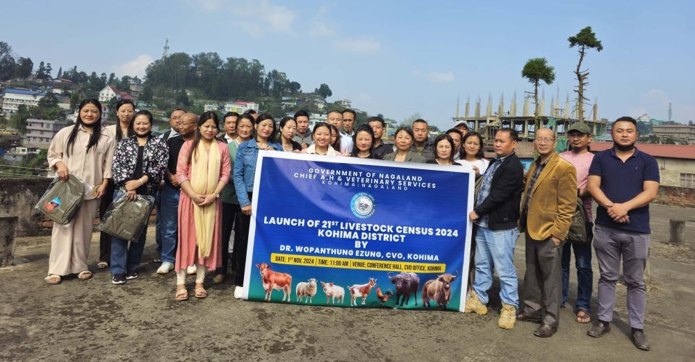 Dignitaries and others during the official launching of 21st Livestock Census 2024 for Kohima district on November 1. (Morung Photo)