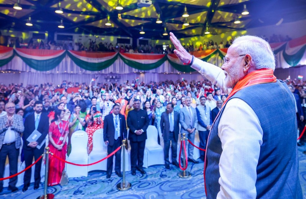 Abuja: Prime Minister Narendra Modi attends a community programme in Abuja, Nigeria, on Sunday, November 17, 2024. (Photo: IANS)