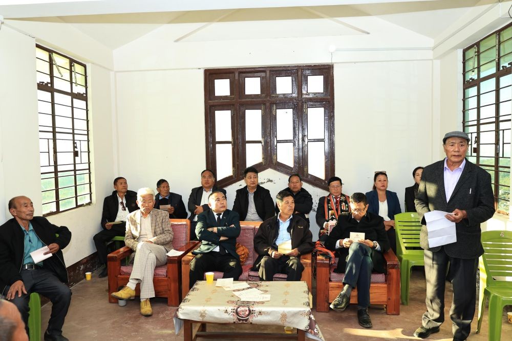 Neiba Kronu and others at the meeting of NDPP, 16th Pfutsero A/C at Pfutsero on November 19.