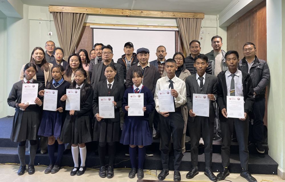 Students who participated in the debate competition.