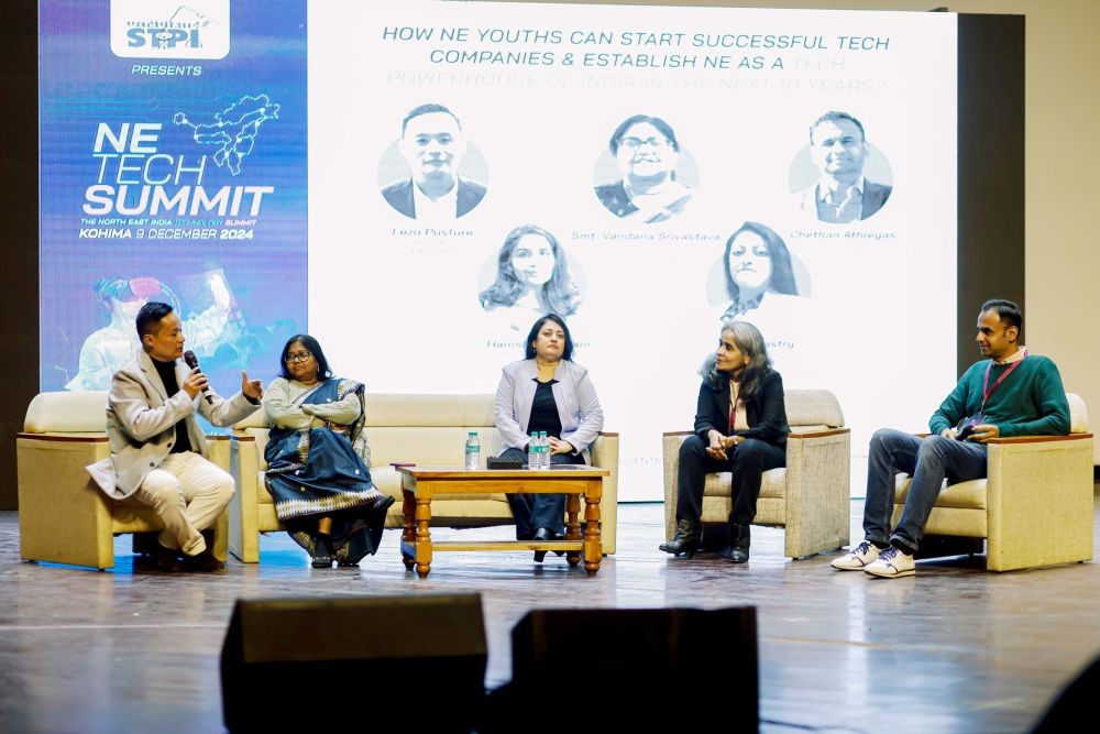 A panel in discussion at the NE Tech Summit 2024 at RCEMPA Jotsoma.