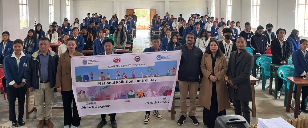 Dr Imsongienla Epidemiologist and Dr Henshet Phom Vice Principal with teaching faculties and students of Yingli College