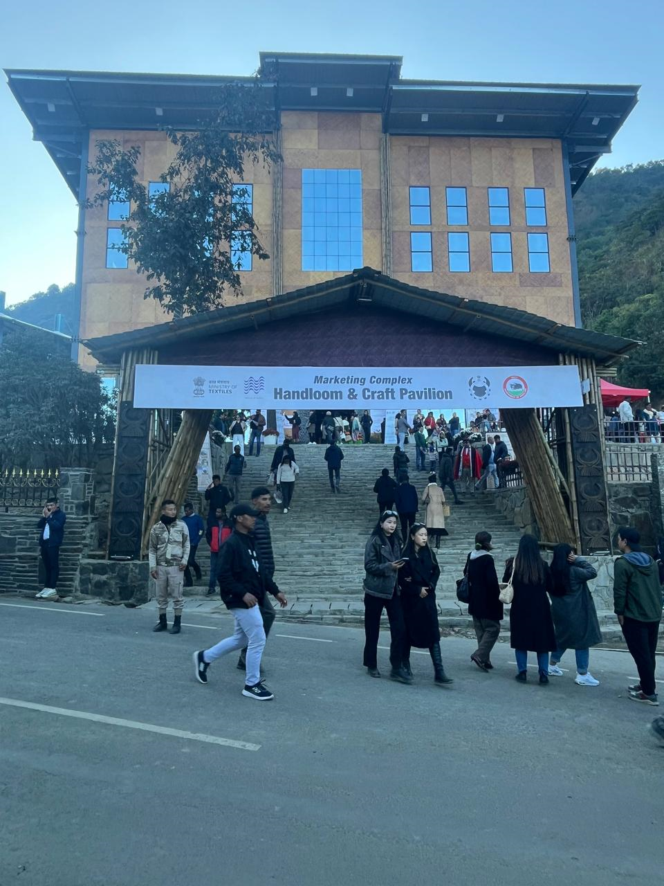 The Handloom & Craft Pavilion at Kisama Heritage Village.