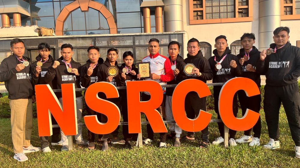 Members of Team Strike-Fit Academy with their medals.