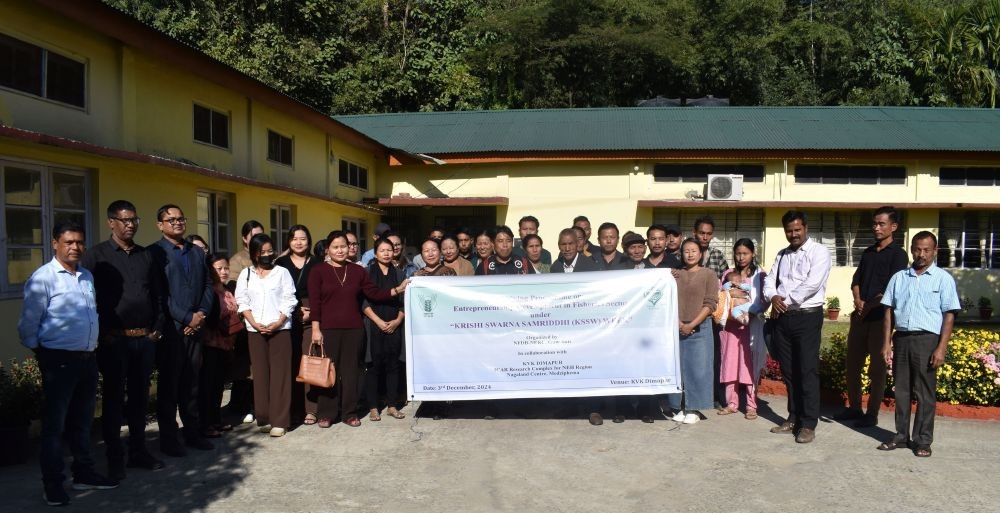 Participants along with the officials from NFDB-NERC, CBBO-CARD, ICAR Nagaland Centre and KVK Dimapur