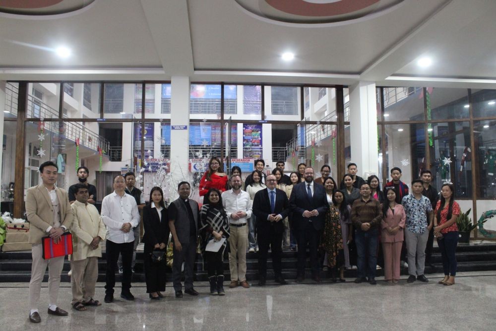 A delegation from Indo-German Strategic Partnership visited NEISSR, Chümoukedima on December 2.