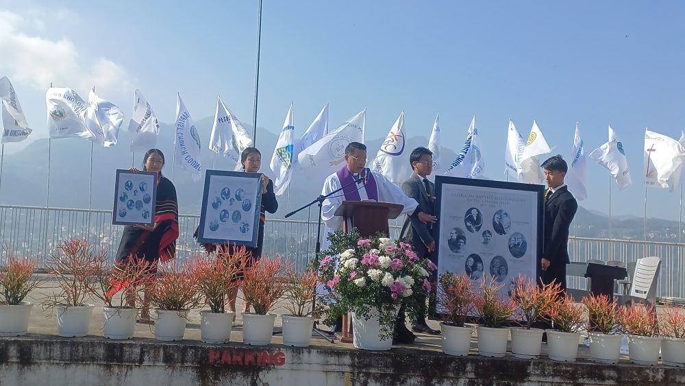 Rev Dr Rachülie Vihienuo graces Quinquennial conference of the ABCC in Kohima on January 18. (Morung Photo)
