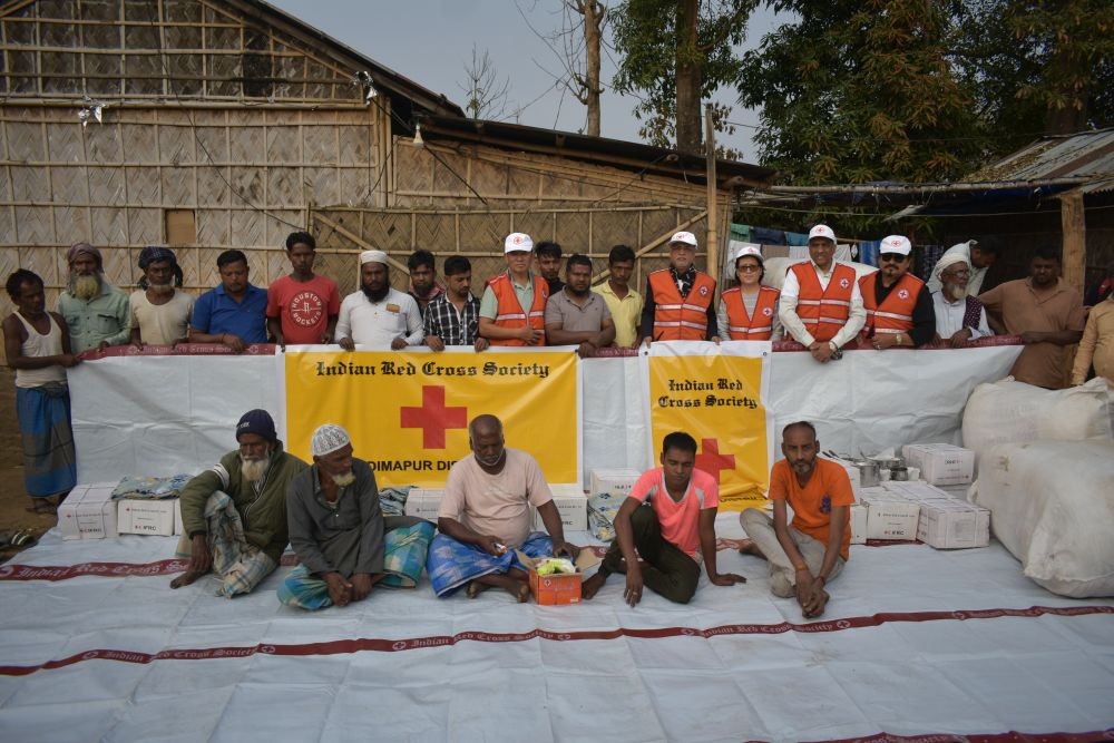 IRCS Nagaland State Branch provided relief to fire-affected families in Dimapur.