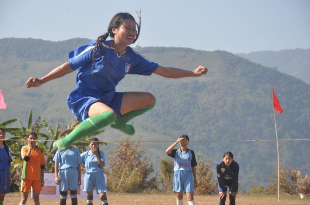 An athlete at the ongoing 60th meet of TASA Khuza town on January 18