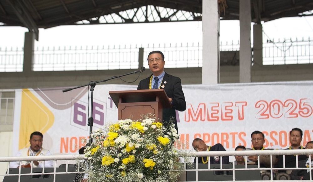Neibalie Rio addressing opening ceremony of NASA 66th meet 2025 on January 28.